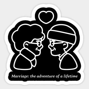 Married Forever Sticker